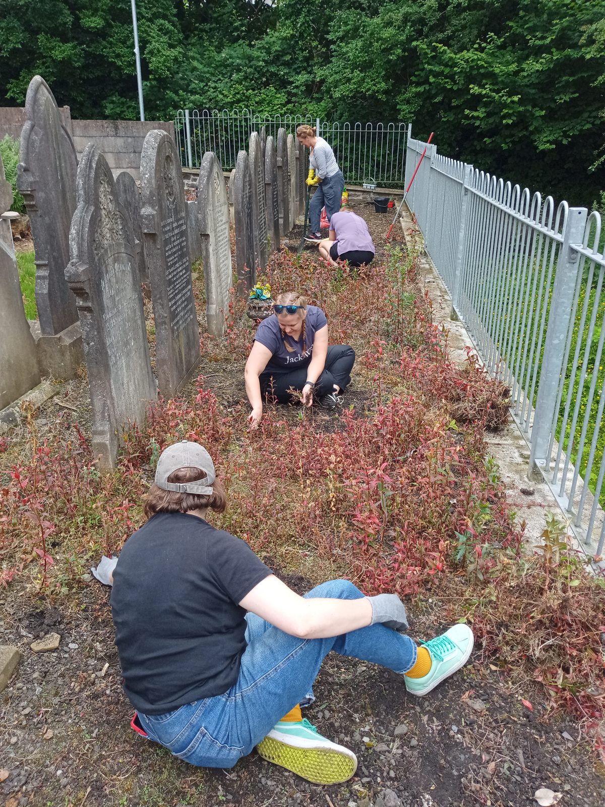 Adopt-a-grave restoration work
